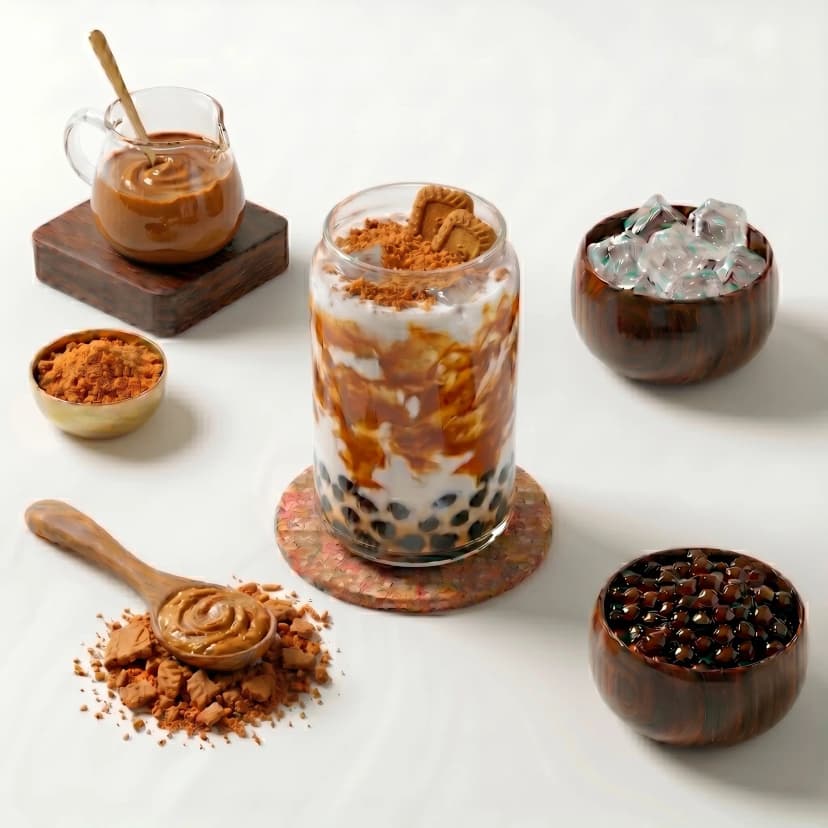 Biscoff Bubble Milk