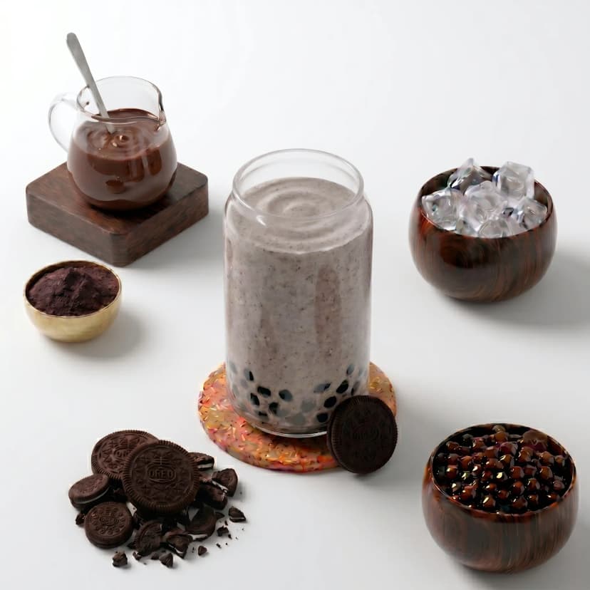 Oreo Bubble Milk